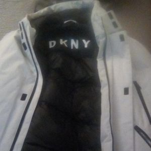 XL DKNY white cold weather parka
